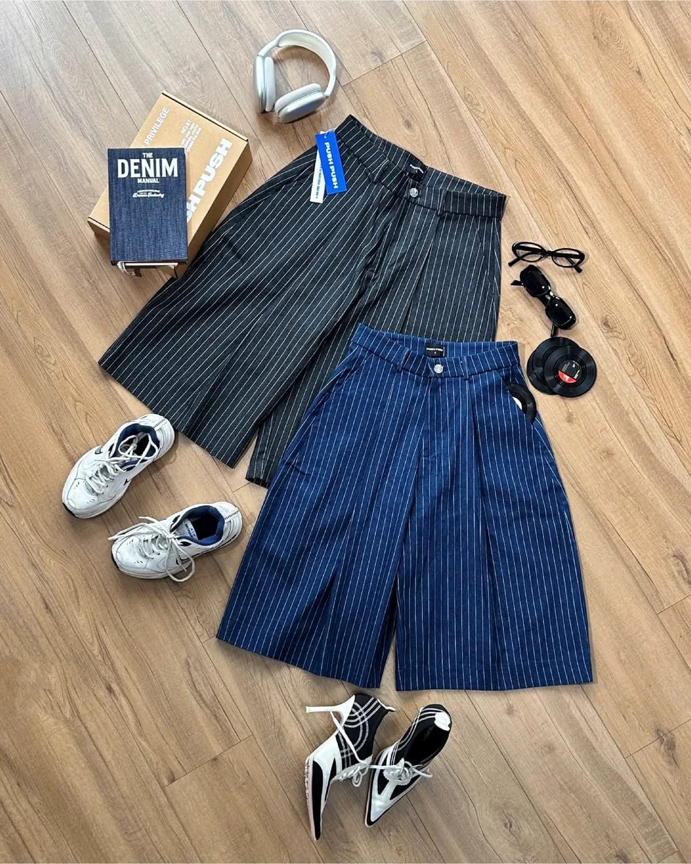 Pinstripes, off duty
